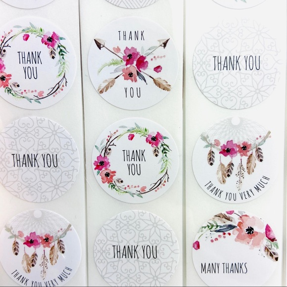 130pc Shipping Kit, poly mailers, thank you stickers and cards, tissue paper. - Picture 7 of 13